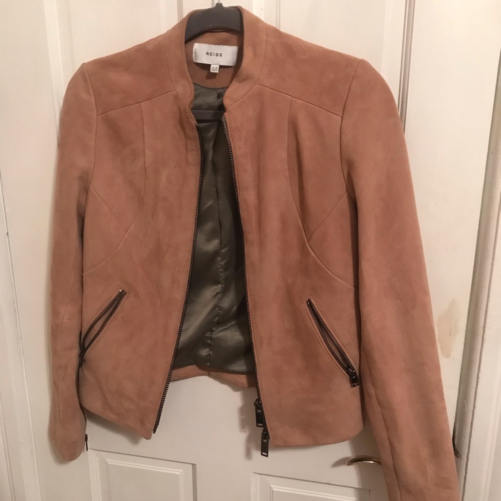 REISS  “Rader”  Suede Leather Jacket